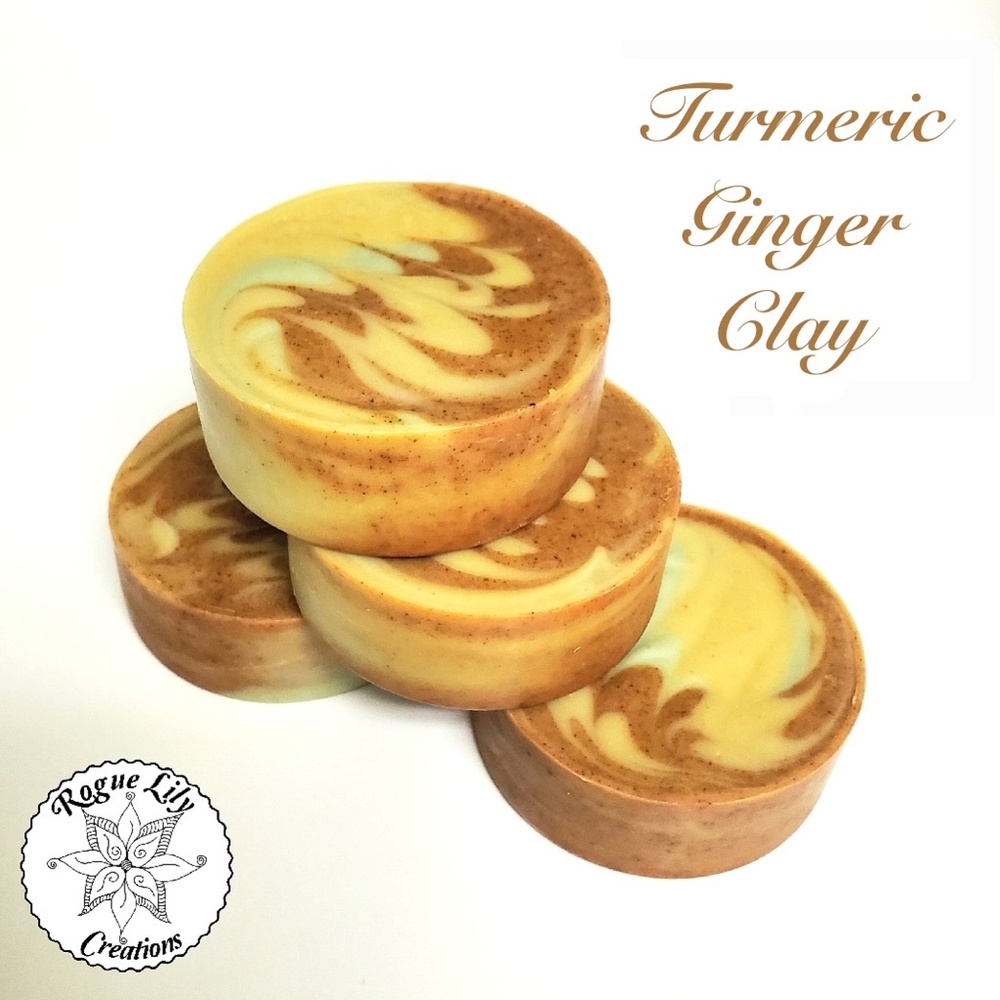 Artisan Facial Bar Soap: Turmeric Ginger Clay